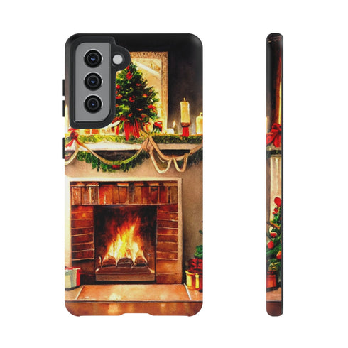 Warm Chirstmas Hearth - Impact Resistant Phone Case Samsung Galaxy S21 Matte